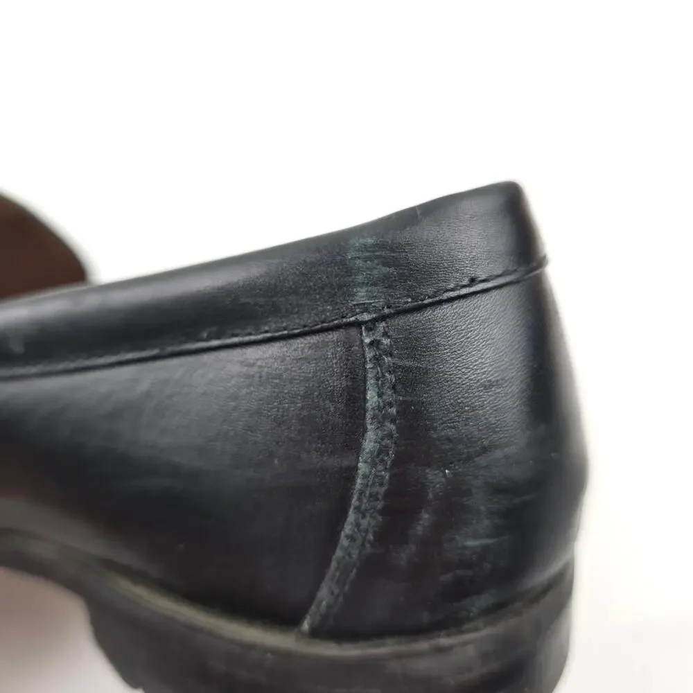 Allen Edmonds Arezzo Italian Dress‎ Loafer Mens 9.5D Black Leather Slip On